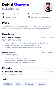Creative resume template