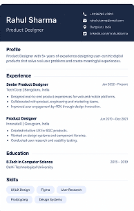 Minimal resume template